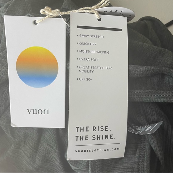 VUORI NWT LUX ROMPER JUMPSUIT CHARCOAL GREY HEATHER SMALL LARGE - Picture 6 of 8